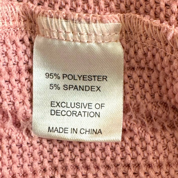 Pink Tartan Plaid Sweatshirt with Cowl Neck - Picture 5 of 5